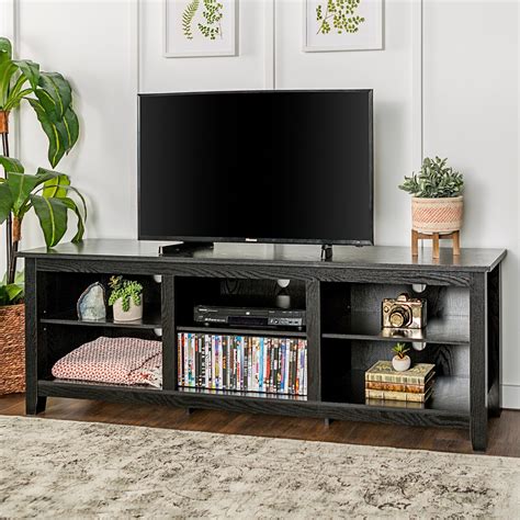 Standard Flat Panel TV Stand for TVs up to 70" with AV Cart Range Black - Rocelco. . 70 inch tv stand target